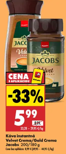 Jacobs Velvet Crema rozpustná káva