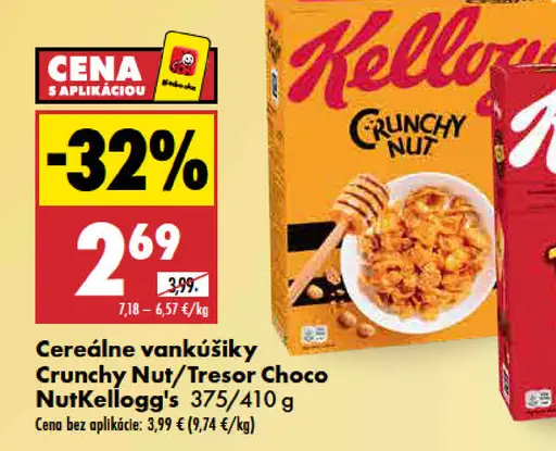 Cereálie Kellogg's Crunchy Nut