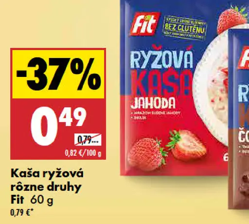 Ryžová kaša Fit jahoda