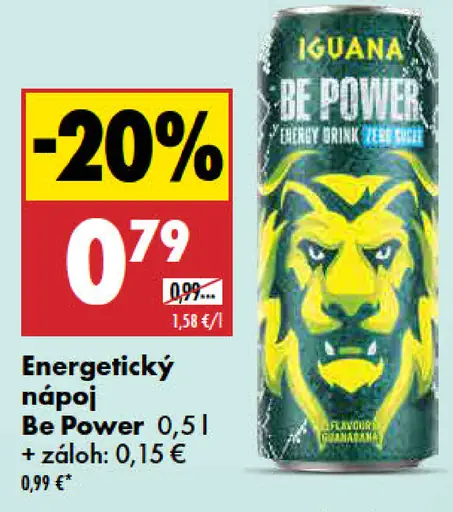 Iguana Be Power energetický nápoj