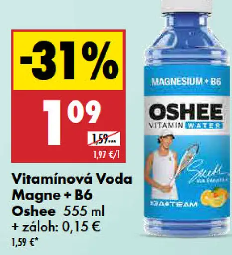 Oshee vitamínová voda Magne + B6