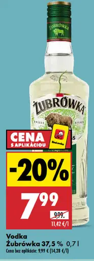 Żubrówka vodka 37,5 %