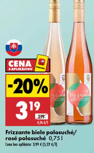 Frizzante biele polosuché