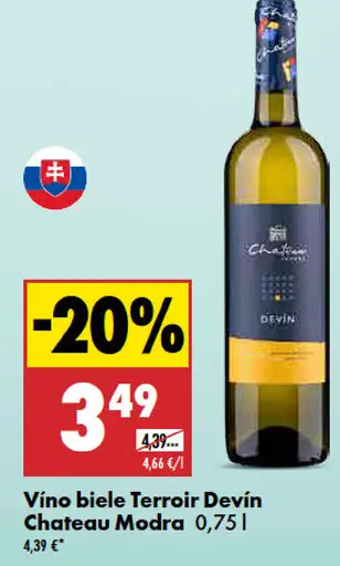 Vino biele Terroir Devín Château Modra
