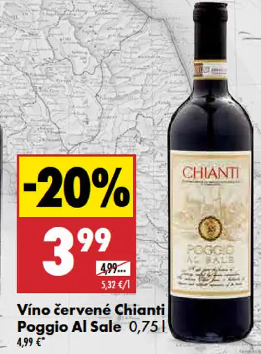 Vino červené Chianti Poggio Al Sale