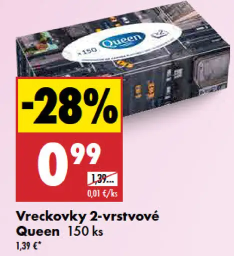 Queen vreckovky 2-vrstvové