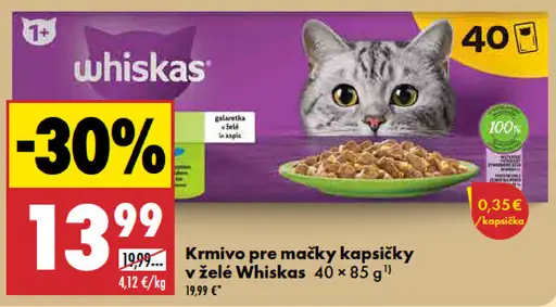 Whiskas Krmivo pre mačky kapsičky v želé