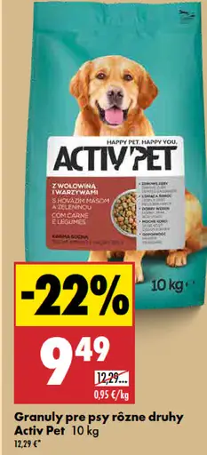 Activ Pet Granuly pre psy rôzne druhy malé plemená