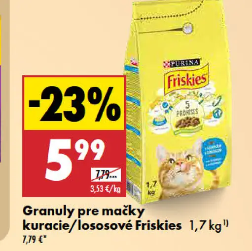 Friskies granuly pre mačky kura