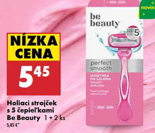 Be Beauty holiaci strojček s 5 čepeľkami