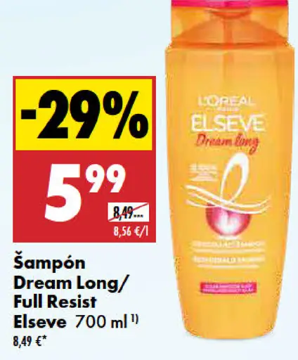 Šampón Dream Long/Full Resist Elseve