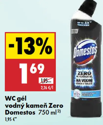 Domestos WC gél Vodný kameň Zero