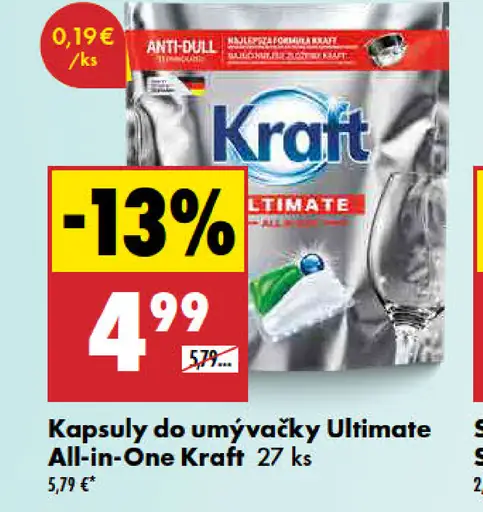 Kraft Kapsule do umývačky Ultimate All-in-One