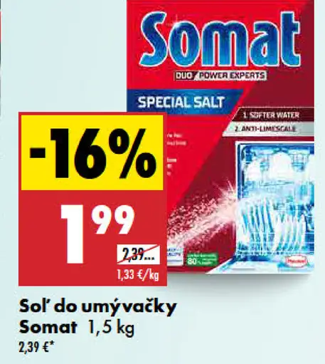 Soľ do umývačky Somat