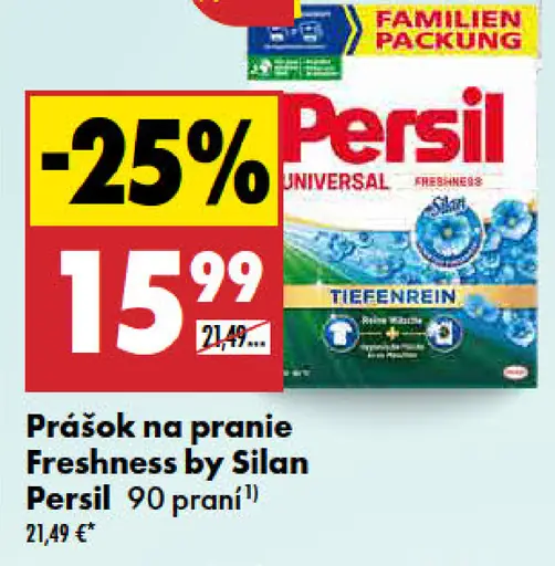 Persil prášok na pranie Freshness by Silan