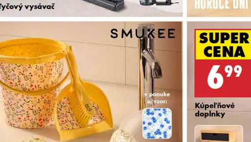 Smukee súprava na upratovanie s vedrom s objemom 5 l