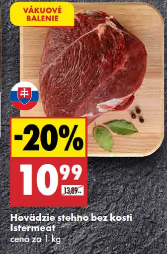 Istermeat hovädzie stehno bez kosti
