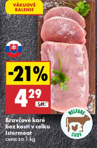 Istermeat Bravčové karé bez kosti v celku