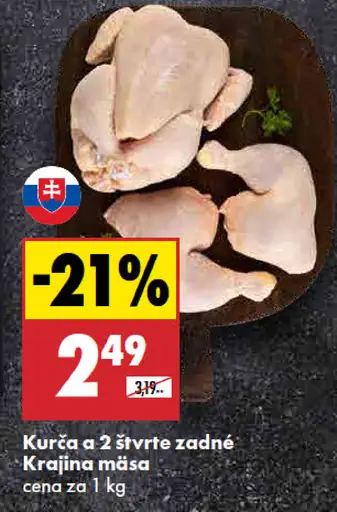 Kurča a 2 štvrté zadné