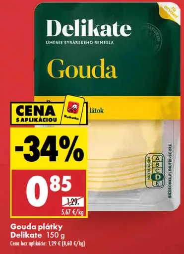 Plátková gouda Delikate