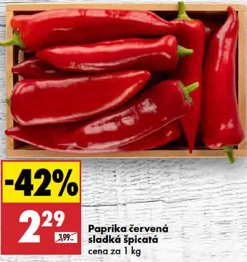 Paprika červená špicatá kápiová