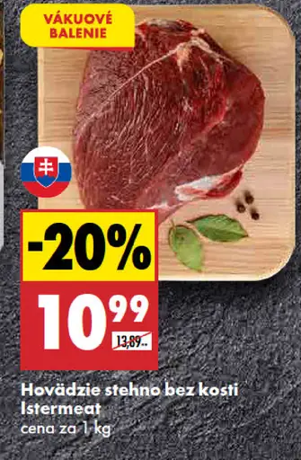 Hovädzie stehno bez kosti
