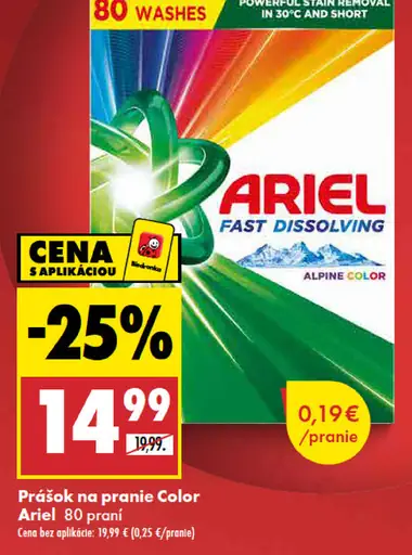Ariel Color prací prášok