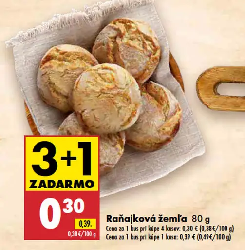 Raňajková žemľa