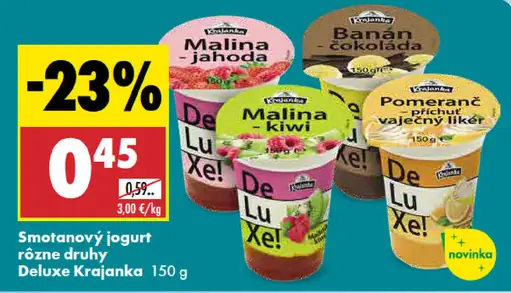 Smotanový jogurt rôzne druhy Deluxe Krajanka