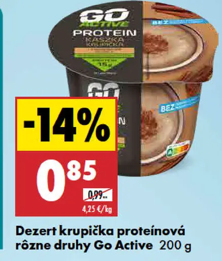 Proteínový dezert rôzne druhy Go Active