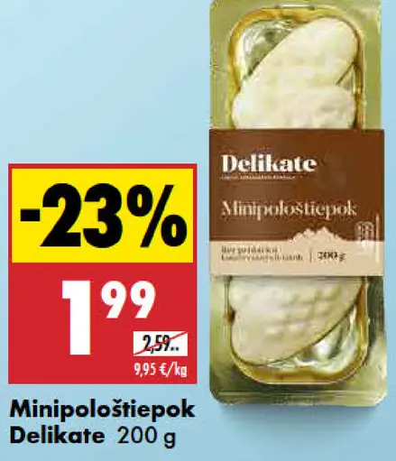 Miniploštičiepok Delikate