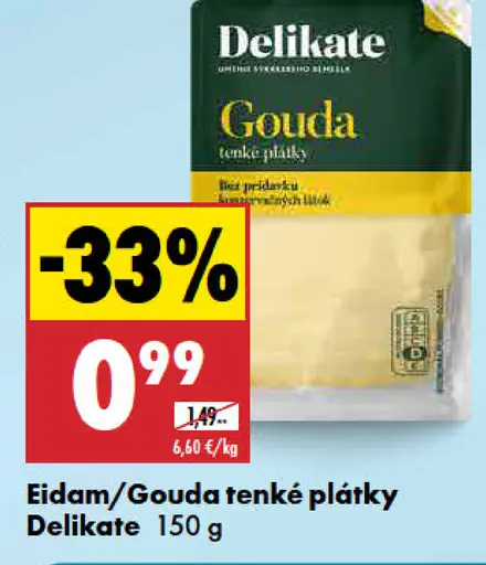 Gouda plátky Delikate