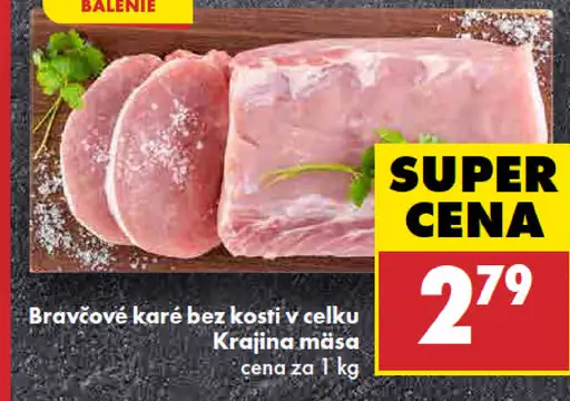 Bravčové karé bez kosti, v celku