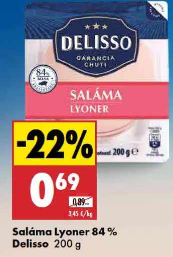 Saláma Lyoner 84 %