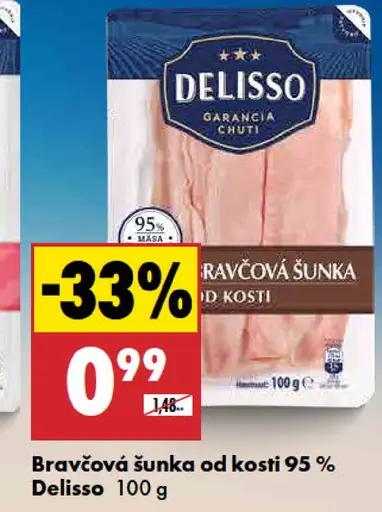 Bravčová šunka od kosti 95 %