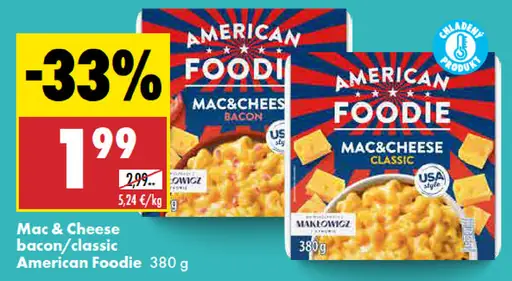 American Foodie Mac & Cheese Bacon