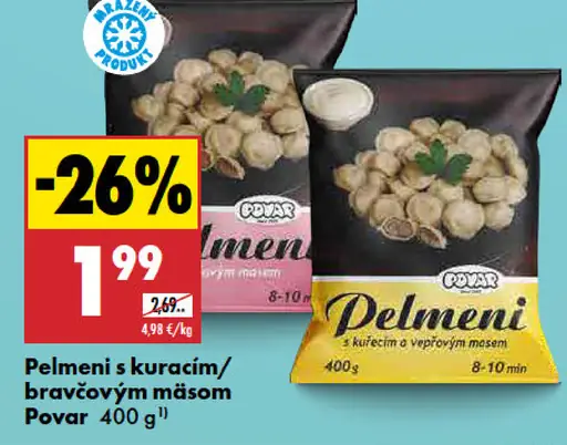 Povar pelmeni s kuracím mäsom