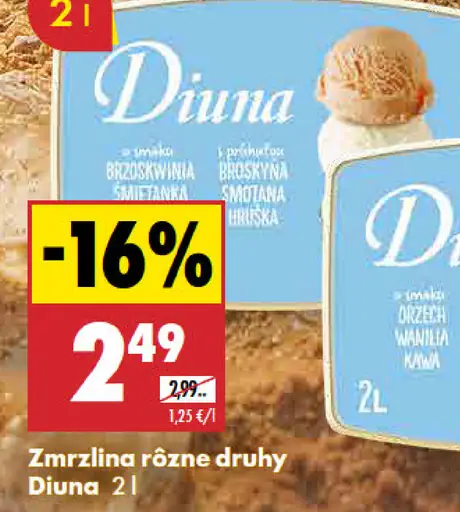 Diuna Zmrzlina rôzne druhy