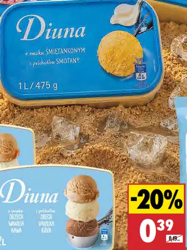 Diuna Zmrzlina rôzne druhy