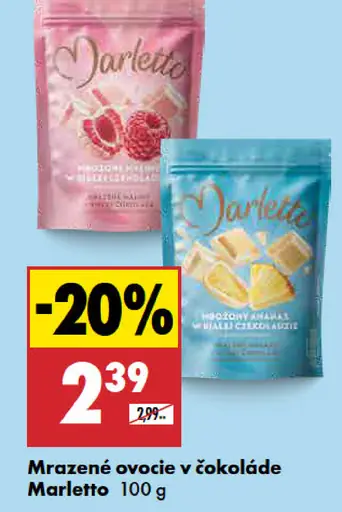Marletto Mrazené ovocie v čokoláde