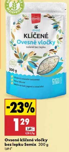 Semix klíčené ovsené vločky bez lepku