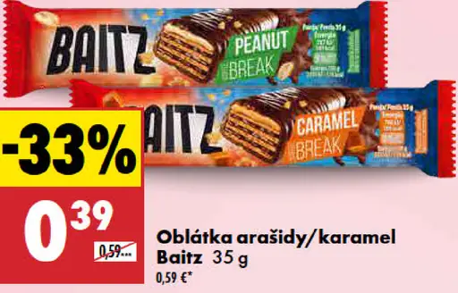 Baitz oblátka arašidy/karamel