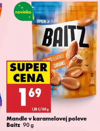 Baitz mandle v karamelovej poleve
