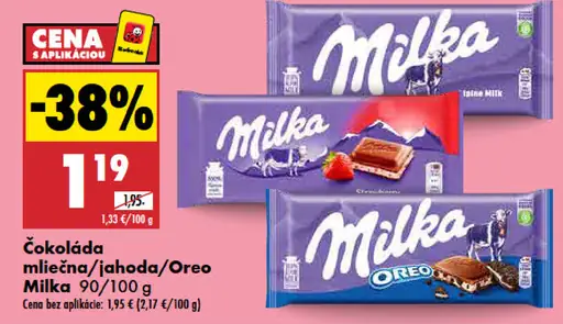 Oreo čokoláda Milka