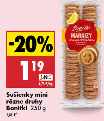 Mini sušienky Boniki