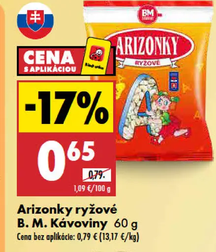 B. M. Kávoviny Arizonky ryžové