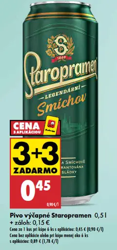 Staropramen výčapné pivo