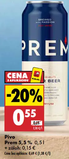 Prem pivo 5,5 %