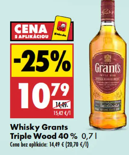 Whisky Grants Triple Wood 40 %