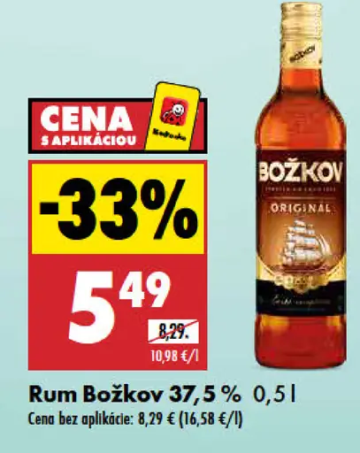 Rum Božkov Originál 37.5%